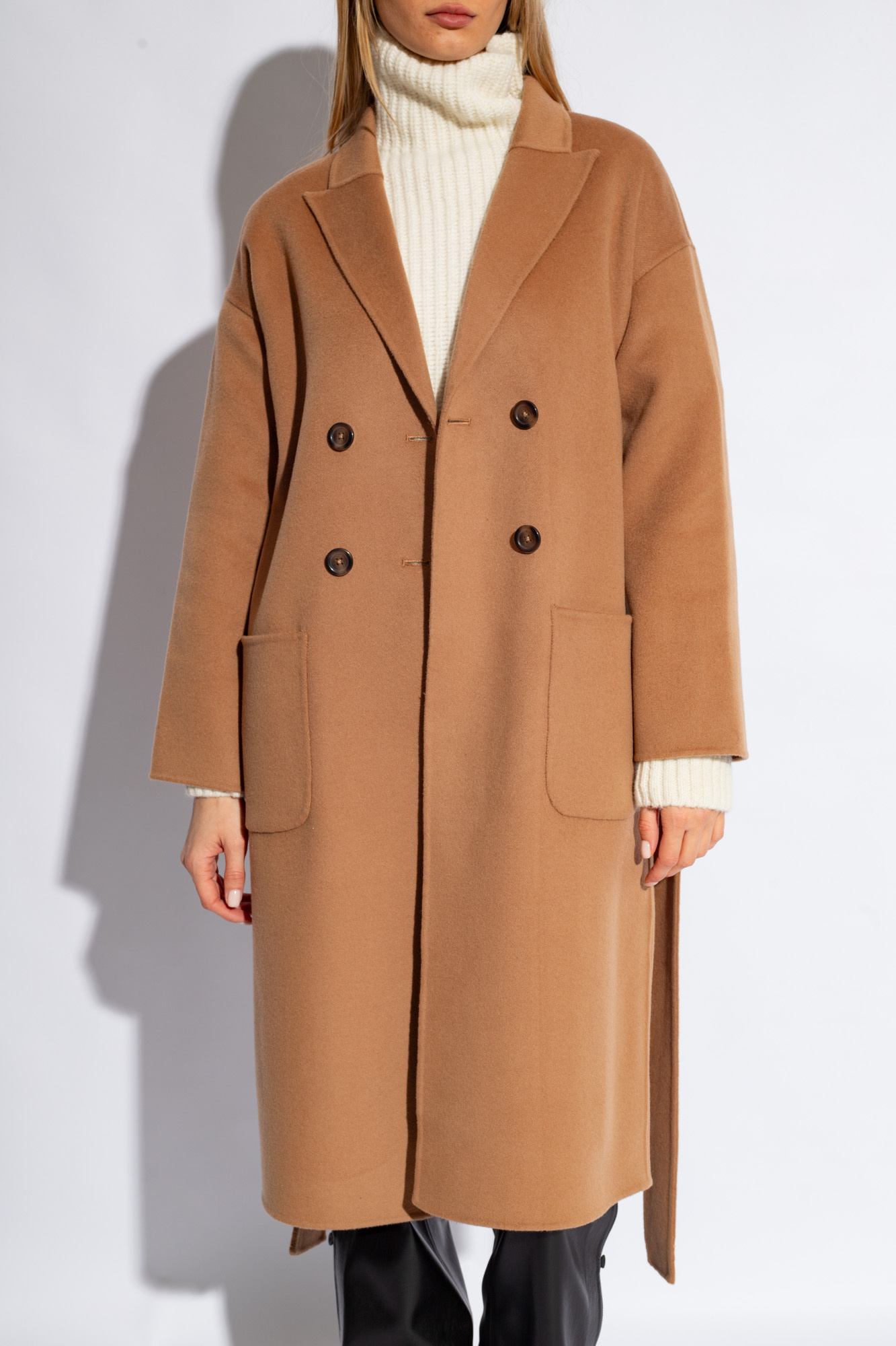 Brown Dylan wool coat Anine Bing Domaine pignadaShops Niger